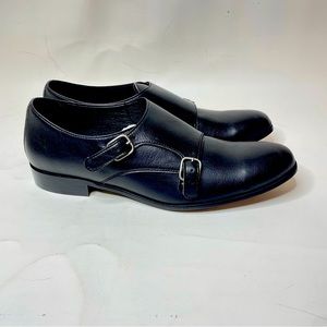 Novacas Lucy Monk Strap In MooShoes size 10 Black Buckle
